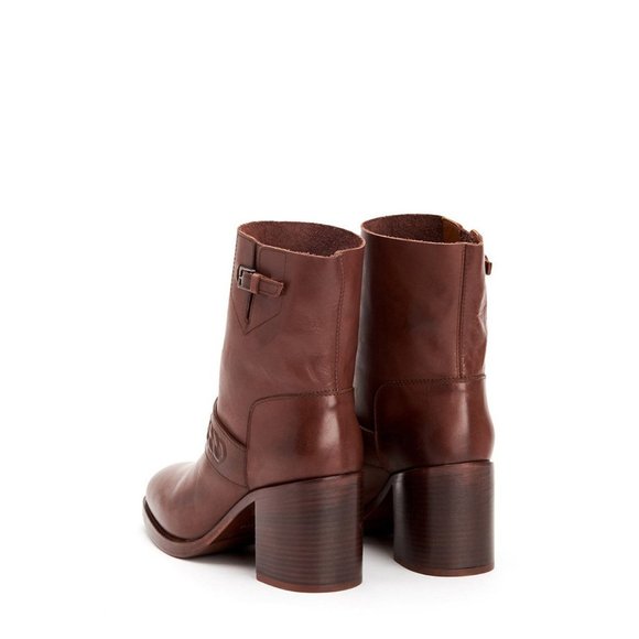 Aquatalia Evette Leather Pull-on Booties Size 9 - Picture 2 of 12